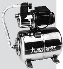 Насосные станции Nocchi WATERPRESS SUPERINOX с расширительным баком на 24 л